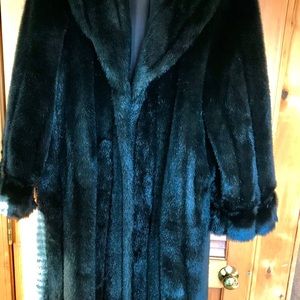 Pamela McCoy full length gorgeous faux fur coat